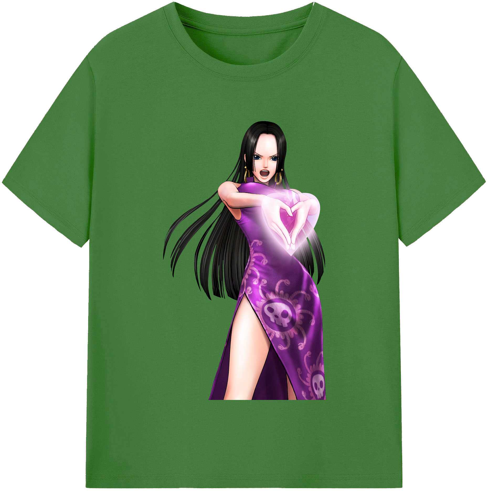 ワンピース ボア・ハンコック ONE PIECE Boa·Hancock レディースカジュアルプリントTシャツ（綿100％）